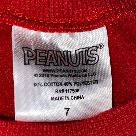 Peanuts Red Snoopy Sweatshirt - Picture 6 of 8